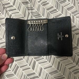 Louis Vuitton Black Leather Key Organizer
